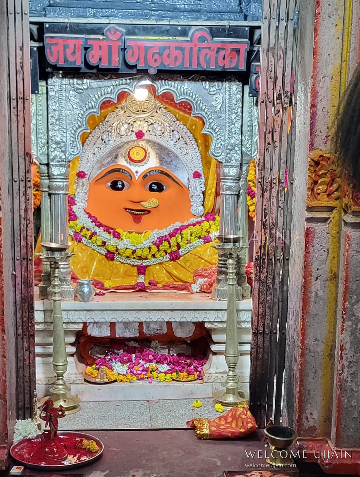 Gadkalika Temple — At the Gadkalika temple, Ujjain